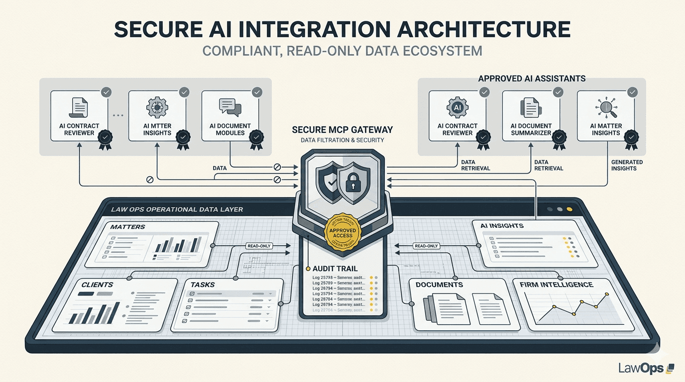 PallmLaw AI Agent Connected MCP operational intelligence graphic